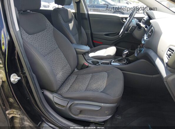 KMHC75LC0JU069496 2018 HYUNDAI IONIQ HYBRID Черный Вид салона спереди