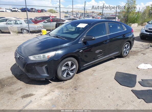 KMHC75LC0JU069496 2018 HYUNDAI IONIQ HYBRID Черный Передняя левая четверть