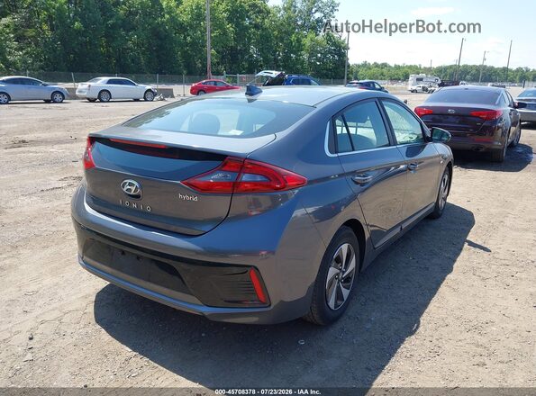 KMHC75LC0JU081941 2018 HYUNDAI IONIQ HYBRID Gray Trasero derecho