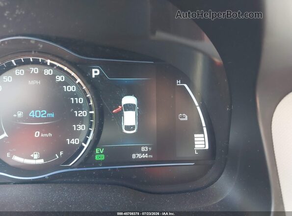 KMHC75LC0JU081941 2018 HYUNDAI IONIQ HYBRID Gray Vista de los asientos traseros