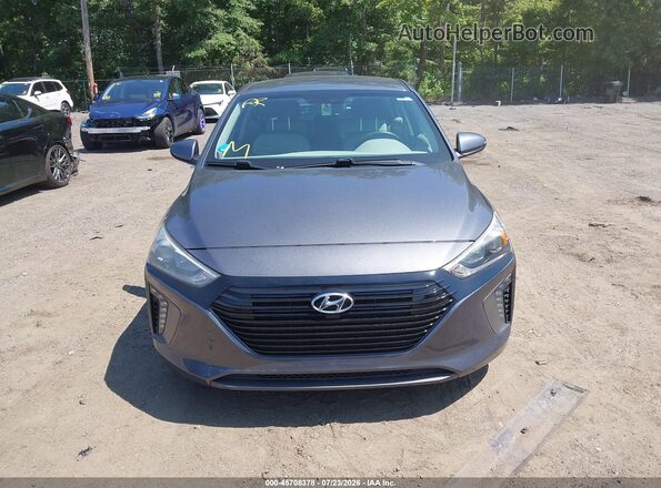 KMHC75LC0JU081941 2018 HYUNDAI IONIQ HYBRID Gray Vista del cuadro de instrumentos