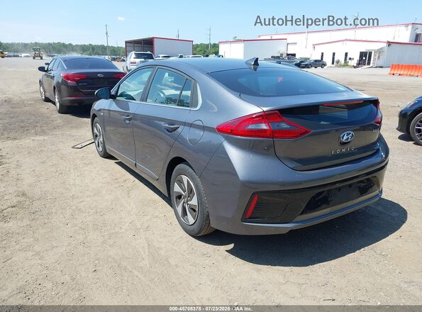 KMHC75LC0JU081941 2018 HYUNDAI IONIQ HYBRID Gray Trasero izquierdo