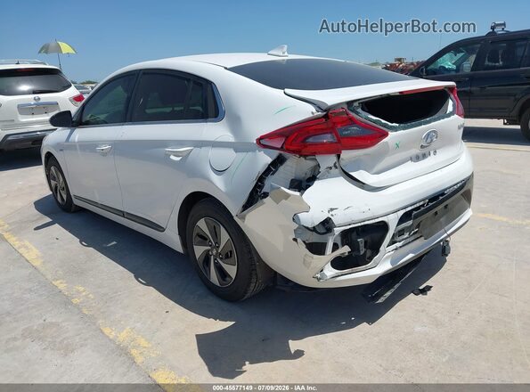 KMHC75LC0JU103288 2018 HYUNDAI IONIQ HYBRID White უკანა მარცხენა