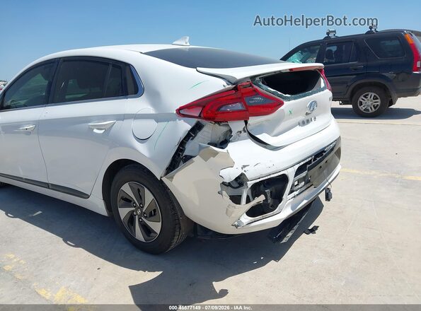 KMHC75LC0JU103288 2018 HYUNDAI IONIQ HYBRID White წინა ხედი