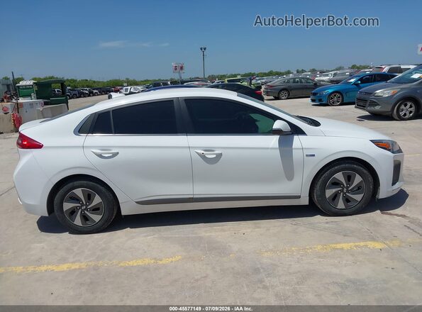 KMHC75LC0JU103288 2018 HYUNDAI IONIQ HYBRID White უკანა სალონის ხედი