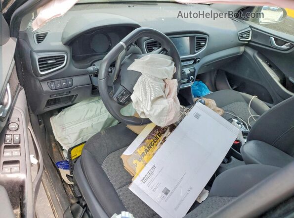 KMHC75LC0KU106015 2019 HYUNDAI IONIQ Black Առջևի վահանակի տեսք