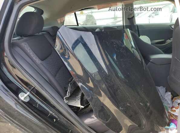 KMHC75LC0KU106015 2019 HYUNDAI IONIQ Black Հետևի նստատեղերի տեսք