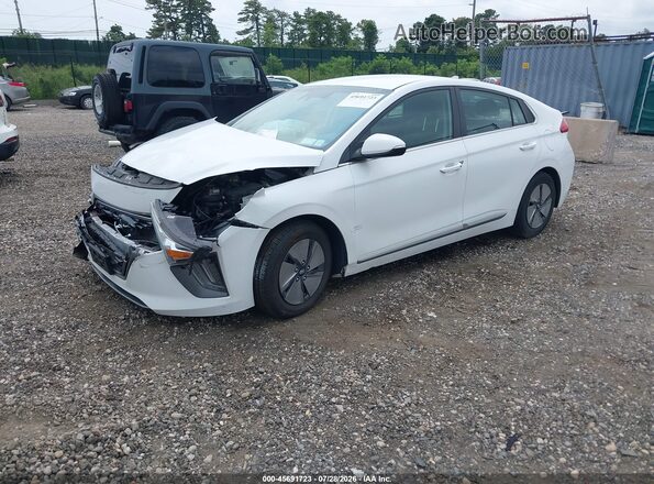 KMHC75LC0LU221134 2020 HYUNDAI IONIQ HYBRID White Առջևի ձախ երեք քառորդ տեսարան