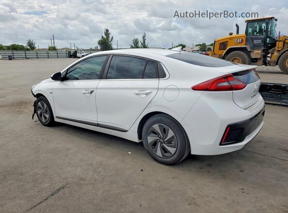 KMHC75LC1HU028756 2017 HYUNDAI IONIQ White Trasero izquierdo