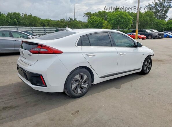 KMHC75LC1HU028756 2017 HYUNDAI IONIQ White Trasero derecho