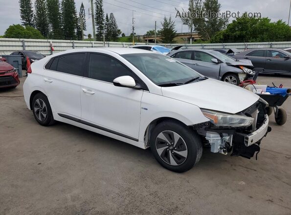 KMHC75LC1HU028756 2017 HYUNDAI IONIQ White Delantero derecho