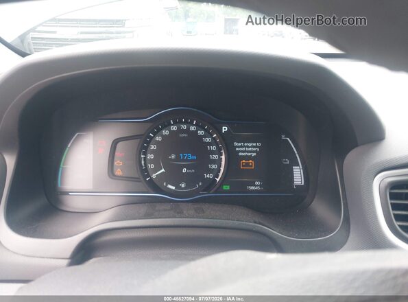 KMHC75LC1HU047999 2017 HYUNDAI IONIQ HYBRID Gray უკანა სავარძლების ხედი