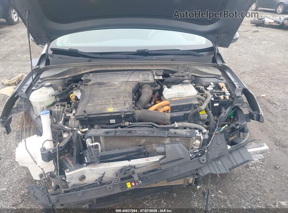 KMHC75LC1HU047999 2017 HYUNDAI IONIQ HYBRID Gray უკანა ხედი