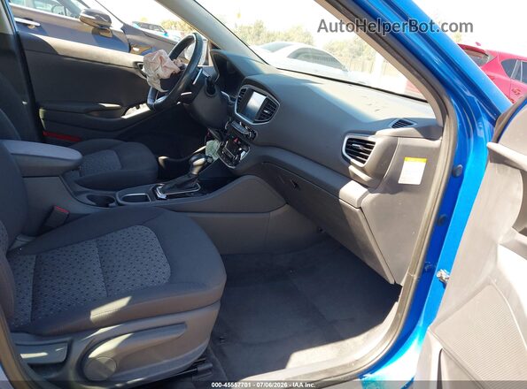 KMHC75LC1JU061665 2018 HYUNDAI IONIQ HYBRID Blue Front interior view