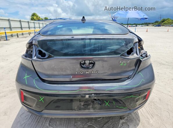 KMHC75LC3HU019010 2017 HYUNDAI IONIQ Gray Rear view