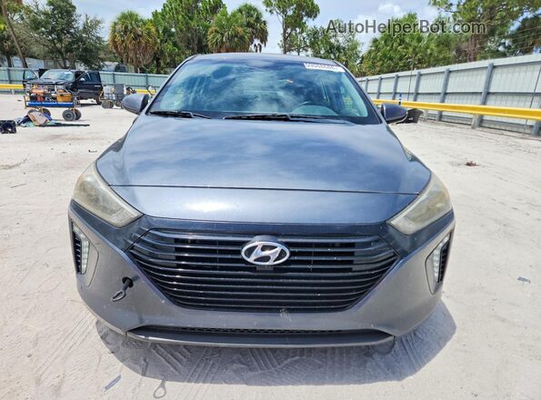 KMHC75LC3HU019010 2017 HYUNDAI IONIQ Gray Front view