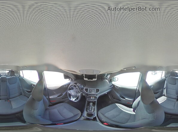 KMHC75LC3HU019010 2017 HYUNDAI IONIQ Gray 360 interior view