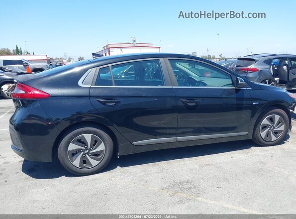 KMHC75LC3JU091203 2018 HYUNDAI IONIQ HYBRID Black Widok wnętrza 360 stopni