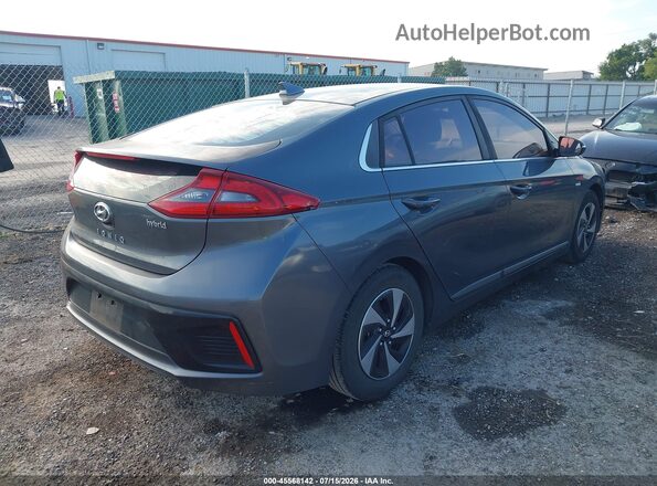 KMHC75LC4KU117454 2019 HYUNDAI IONIQ HYBRID Серый Задняя правая четверть