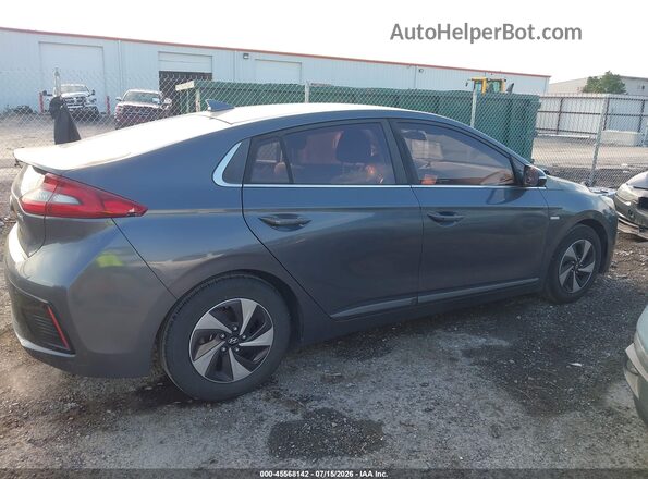 KMHC75LC4KU117454 2019 HYUNDAI IONIQ HYBRID Серый Вид задней части салона