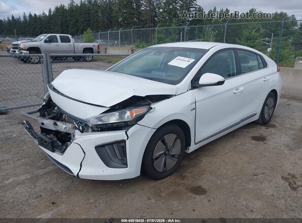 KMHC75LC4LU235831 2020 HYUNDAI IONIQ HYBRID White Vista tres cuartos delantera izquierda