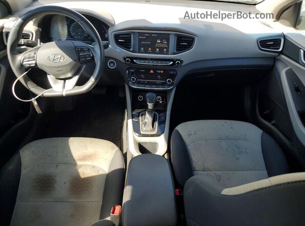 KMHC75LC6HU047478 2017 HYUNDAI IONIQ White Առջևի վահանակի տեսք
