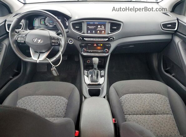 KMHC75LC6KU125510 2019 HYUNDAI IONIQ Blue წინა პანელის ხედი