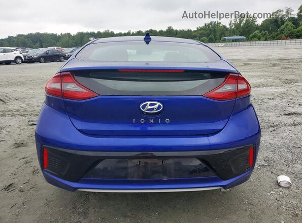 KMHC75LC6KU125510 2019 HYUNDAI IONIQ Blue უკანა ხედი