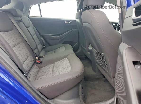 KMHC75LC6KU125510 2019 HYUNDAI IONIQ Blue უკანა სავარძლების ხედი