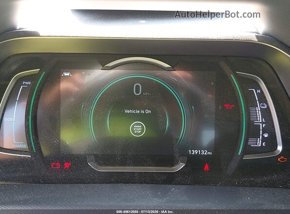 KMHC75LC6LU212597 2020 HYUNDAI IONIQ HYBRID Black Vista de los asientos traseros
