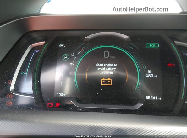 KMHC75LC6LU242585 2020 HYUNDAI IONIQ HYBRID White Widok tylnych siedzeń