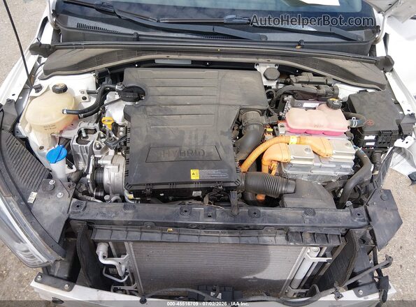 KMHC75LC6LU242585 2020 HYUNDAI IONIQ HYBRID White Widok z tyłu