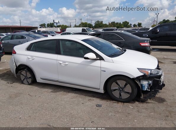 KMHC75LC6LU242585 2020 HYUNDAI IONIQ HYBRID White Widok wnętrza 360 stopni