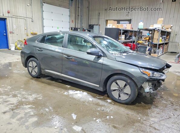 KMHC75LC6MU257668 2021 HYUNDAI IONIQ Серый Передняя правая четверть