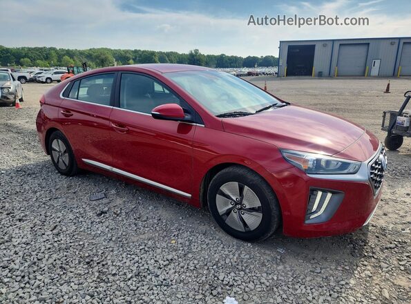 KMHC75LC7MU257923 2021 HYUNDAI IONIQ Красный Передняя правая четверть