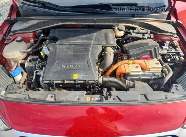 KMHC75LC7MU257923 2021 HYUNDAI IONIQ Красный Вид задней части салона