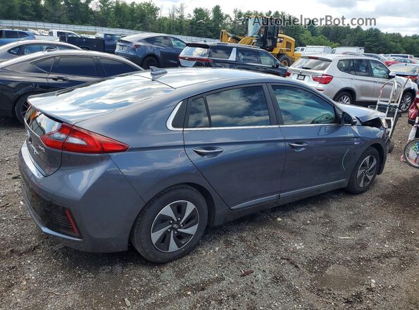 KMHC75LC8HU019164 2017 HYUNDAI IONIQ Gray Trasero derecho