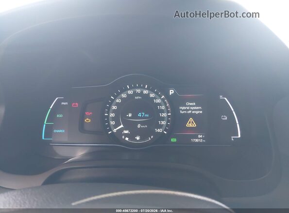 KMHC75LC8HU036532 2017 HYUNDAI IONIQ HYBRID Gray Rear seats view