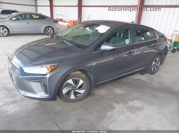 KMHC75LC8HU036532 2017 HYUNDAI IONIQ HYBRID Gray Front left