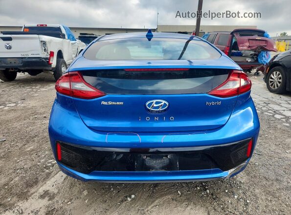 KMHC75LC8HU055971 2017 HYUNDAI IONIQ Blue Widok z tyłu