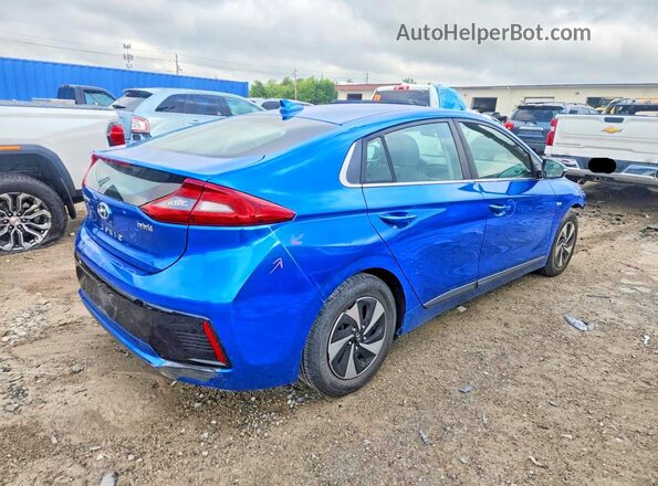 KMHC75LC8HU055971 2017 HYUNDAI IONIQ Blue Tył prawy