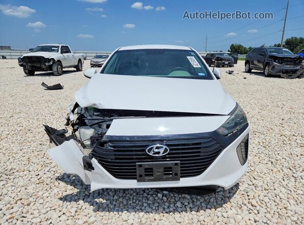 KMHC75LC8JU065017 2018 HYUNDAI IONIQ White Դիմացի տեսք