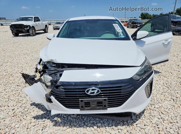 KMHC75LC8JU065017 2018 HYUNDAI IONIQ White Սալոնի հետևի տեսք