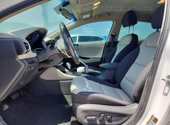 KMHC75LC8JU065017 2018 HYUNDAI IONIQ White Սալոնի դիմացի տեսք