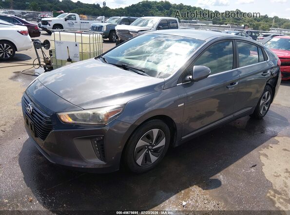 KMHC75LC8JU066782 2018 HYUNDAI IONIQ HYBRID Gray Передня ліва чверть