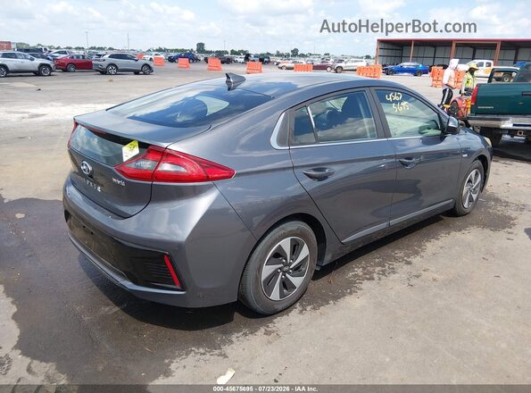 KMHC75LC8JU066782 2018 HYUNDAI IONIQ HYBRID Gray Задня права чверть