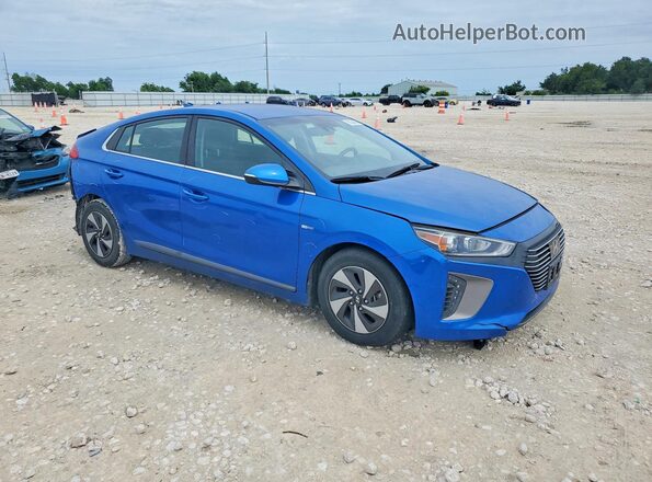 KMHC75LC8JU074865 2018 HYUNDAI IONIQ Blue Przód prawy