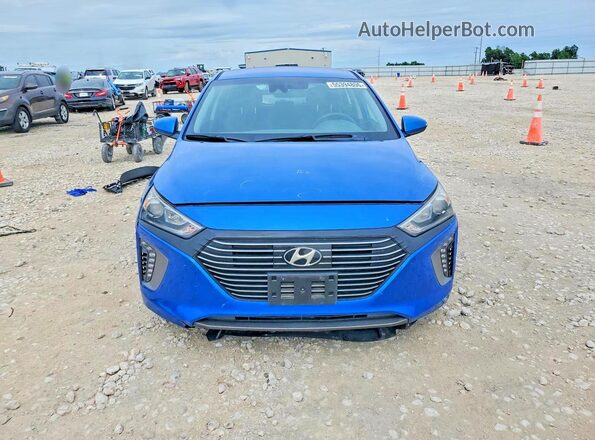 KMHC75LC8JU074865 2018 HYUNDAI IONIQ Blue Widok z przodu