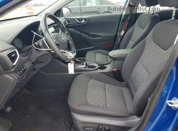KMHC75LC8JU074865 2018 HYUNDAI IONIQ Blue Widok wnętrza z przodu