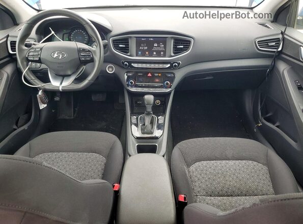 KMHC75LC8JU074865 2018 HYUNDAI IONIQ Blue Widok deski rozdzielczej